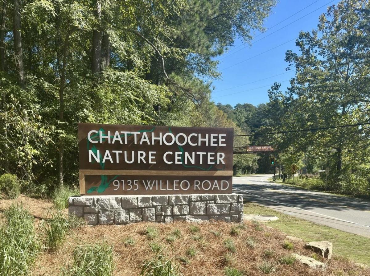 Chattahoochee Nature Center sign