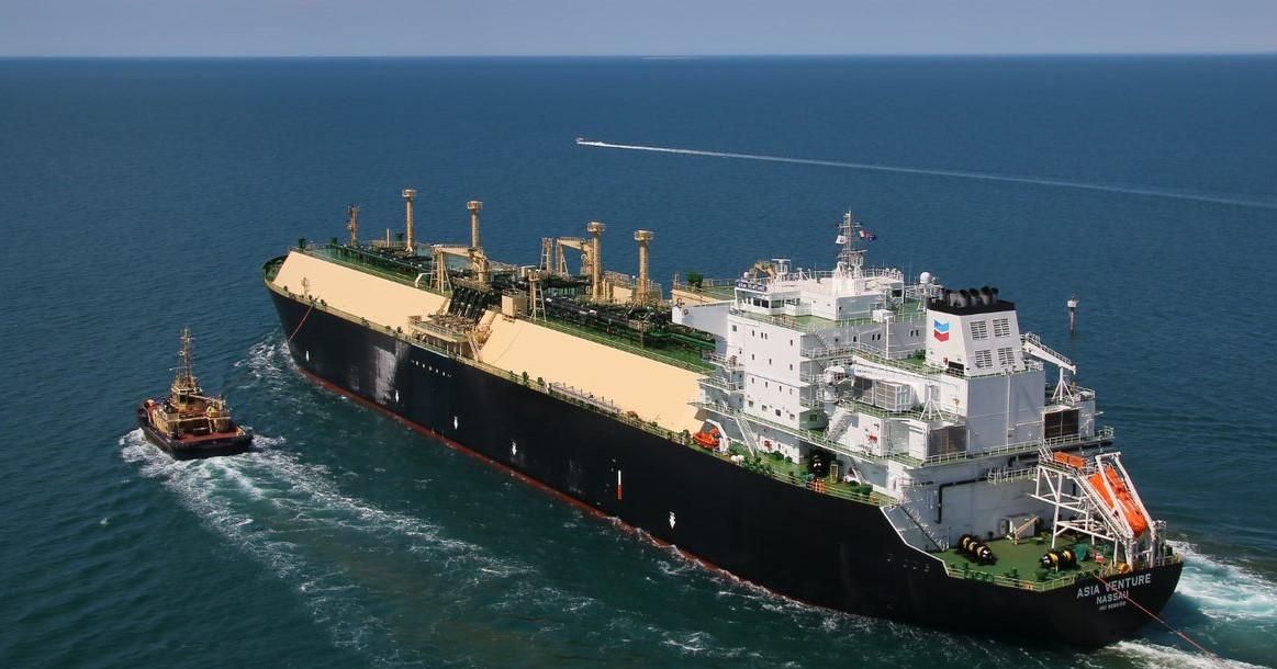 Chevron container ship
