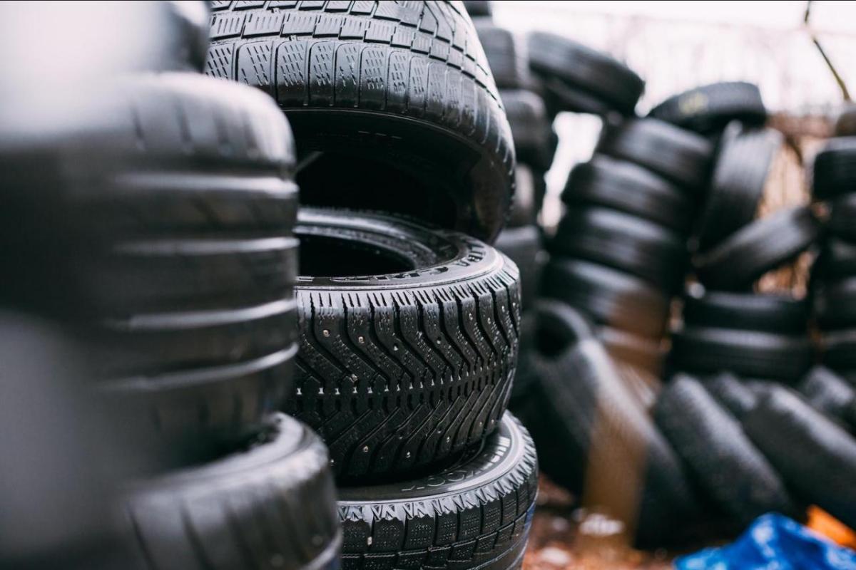 stacks of tires