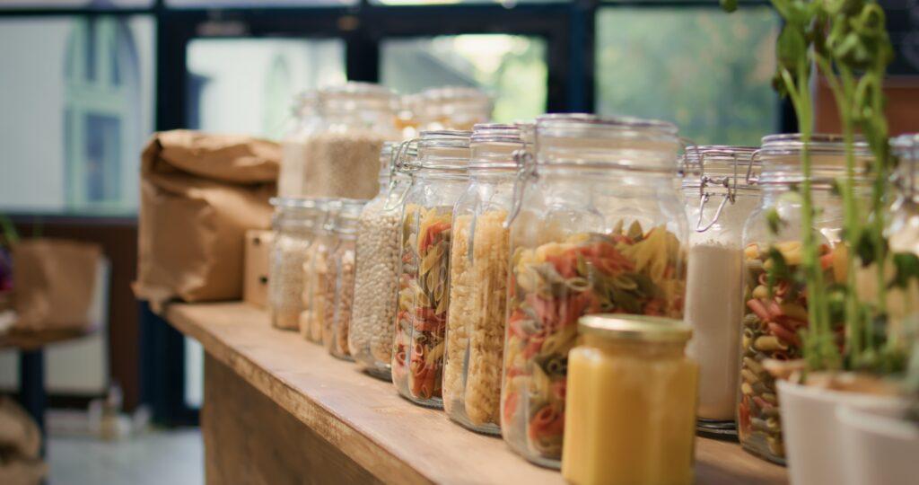 Reusable jars.