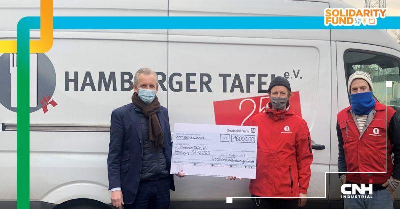 CNH Industrial brand IVECO has made a €16,000 donation to Hamburger Tafel, a German charity which is focused on alleviating food poverty