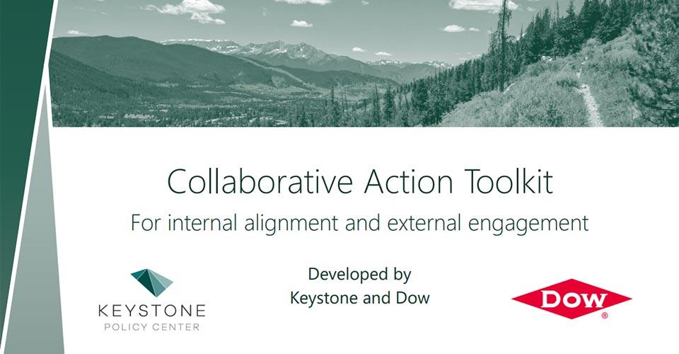 Dow Graphic reads: Collaborative Action Toolkit. For internal alignment and external engagement 