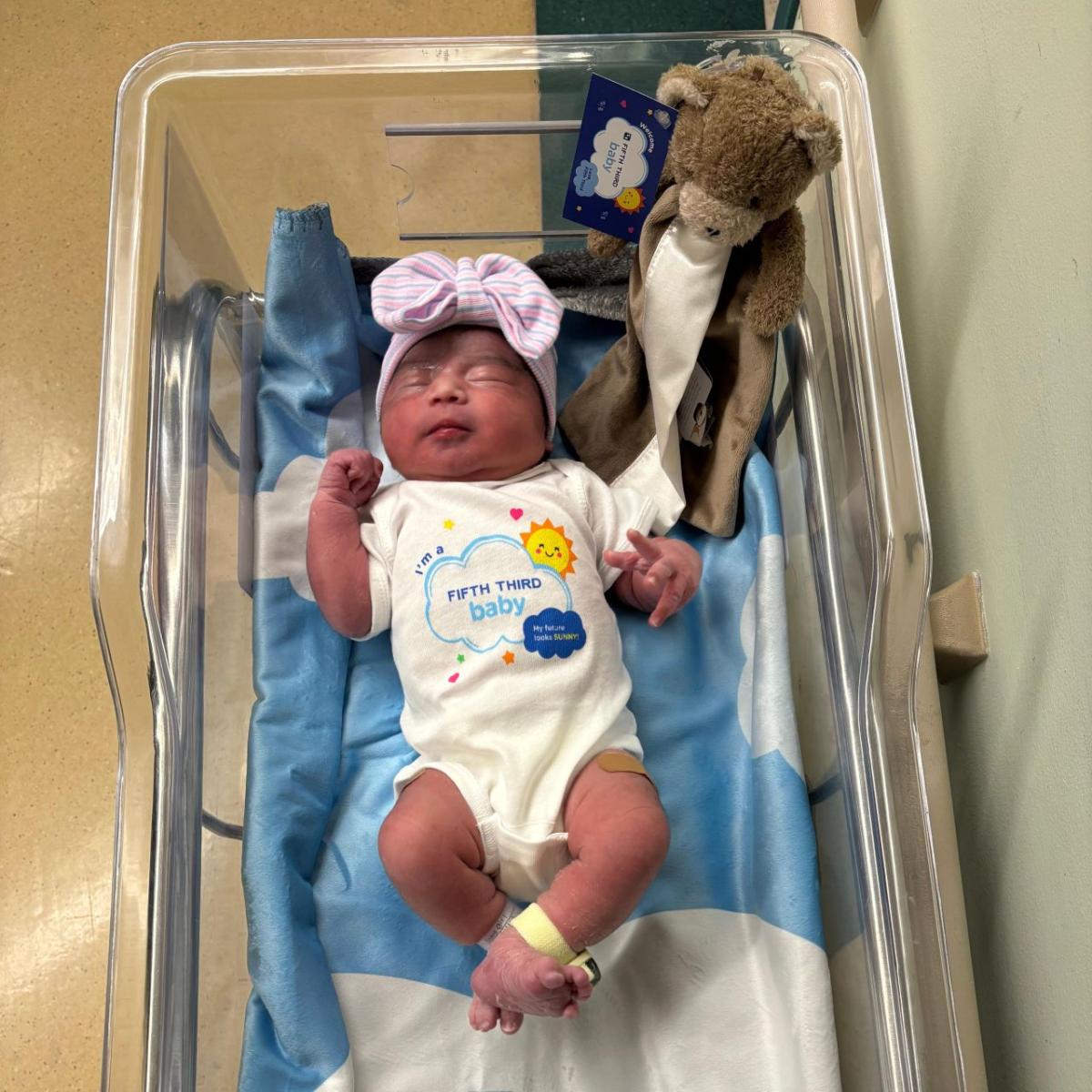 Baby celebrating Fifth Third Baby