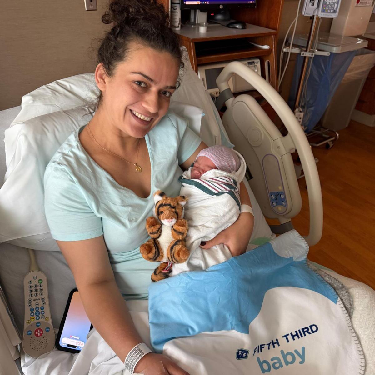 Baby and parent celebrating Fifth Third Baby