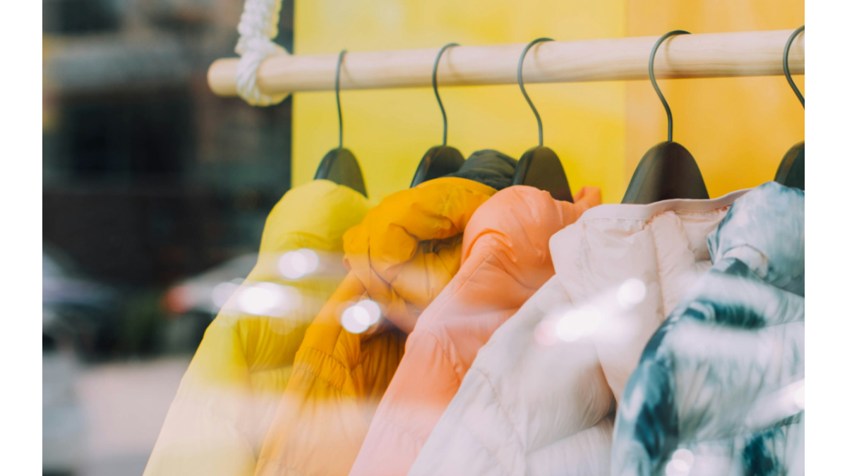 jackets on a rack