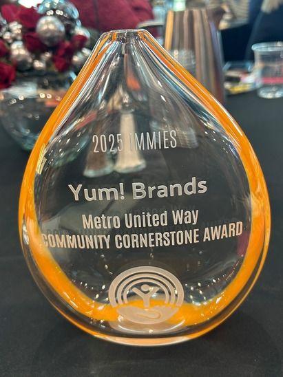 "Yum! Brands, Metro United Way Community Cornerstone Award"