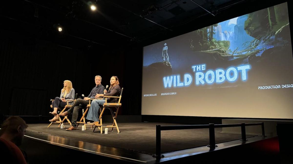 The Wild Robot creators talk on stage