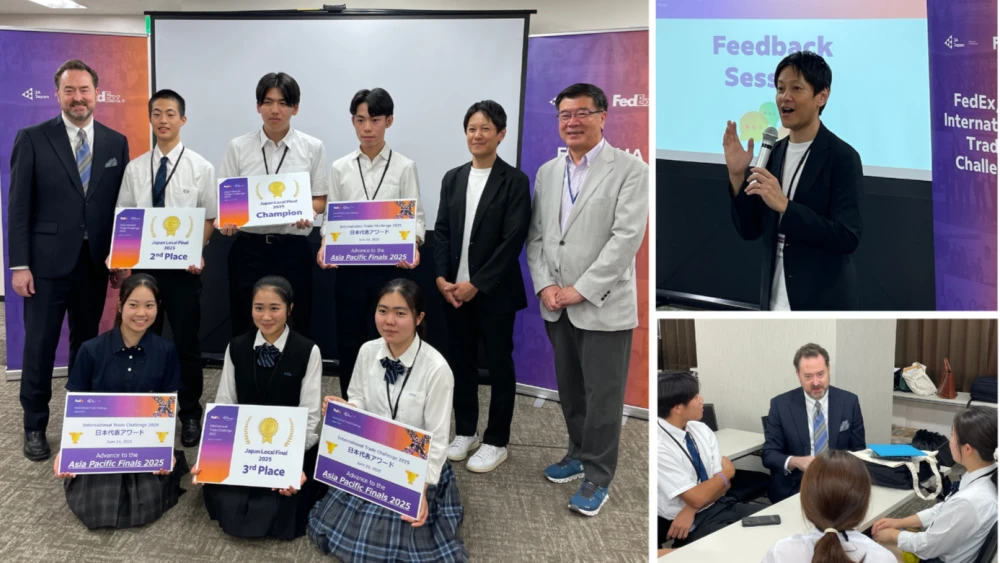 Students posing with their awards