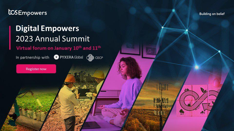 TCS' Digital Empowers 2023 Summit infographic
