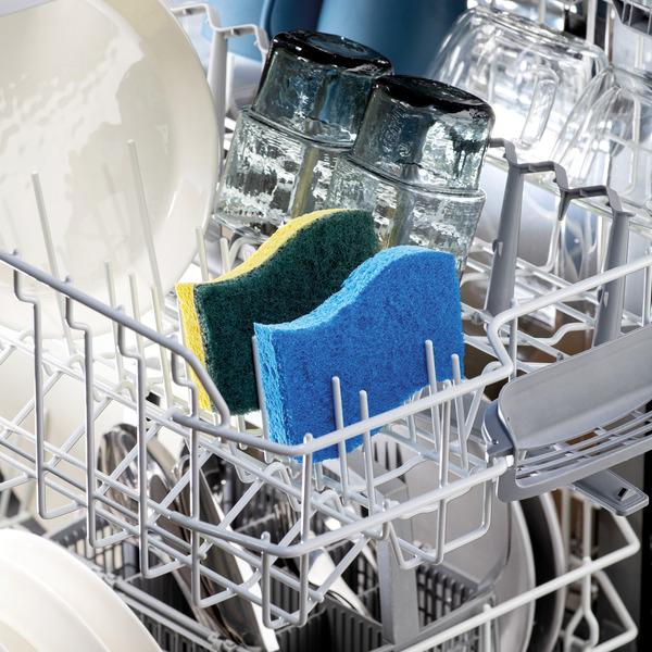 dishwasher with sponges