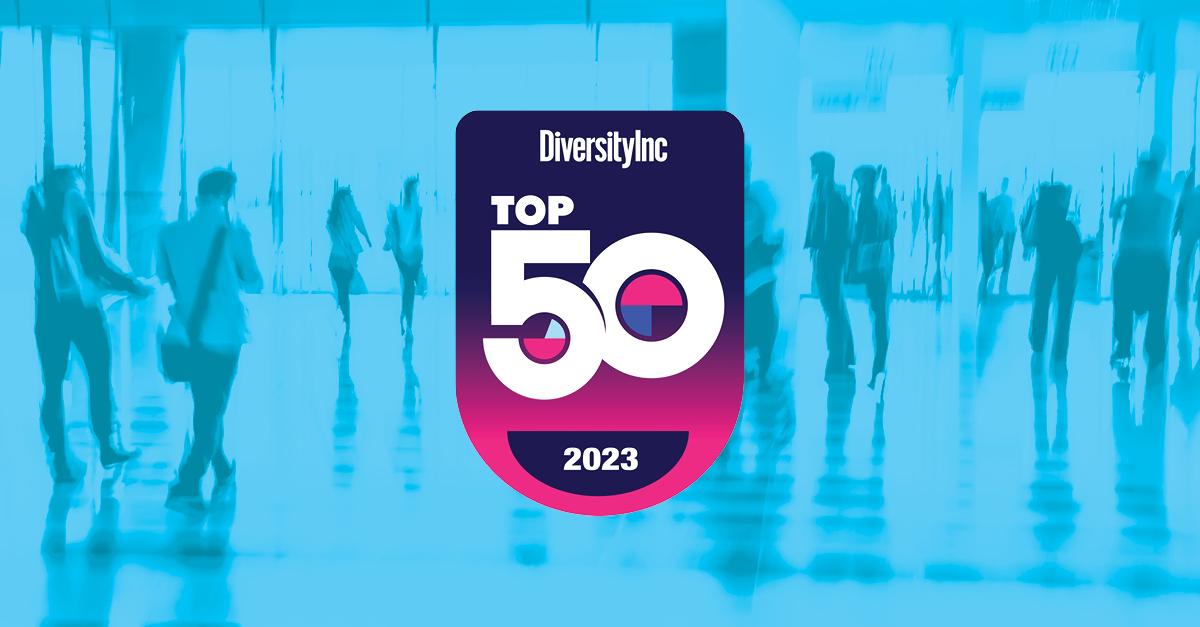 DiversityInc Top 50 2023 award logo.