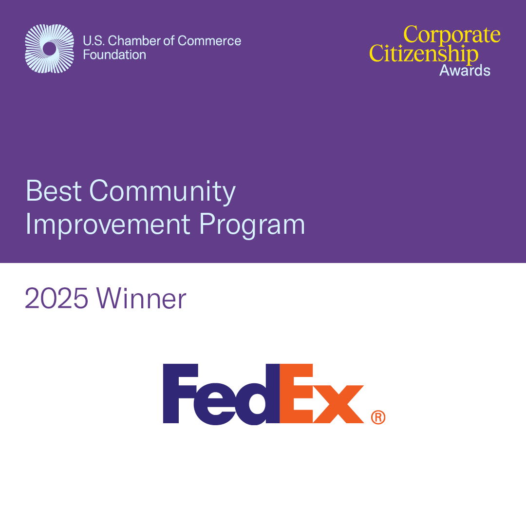 Best Community Improvement Program 2025 Winner: FedEx
