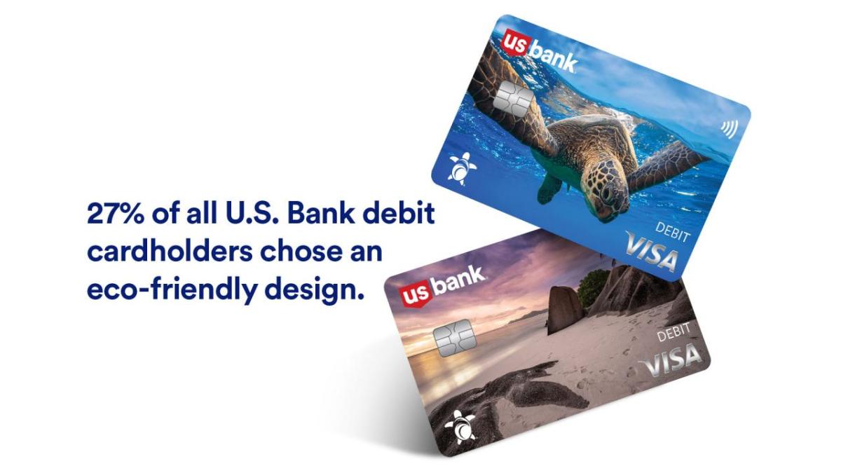 27% of all U.S. Bank debit cardholders choose an eco-friendly design