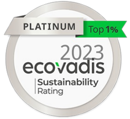 EcoVadis Platinum 2023 Sustainability Rating Award
