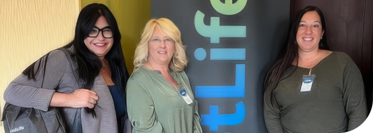 MetLife colleagues participate in a team meeting in Pennsylvania. " "