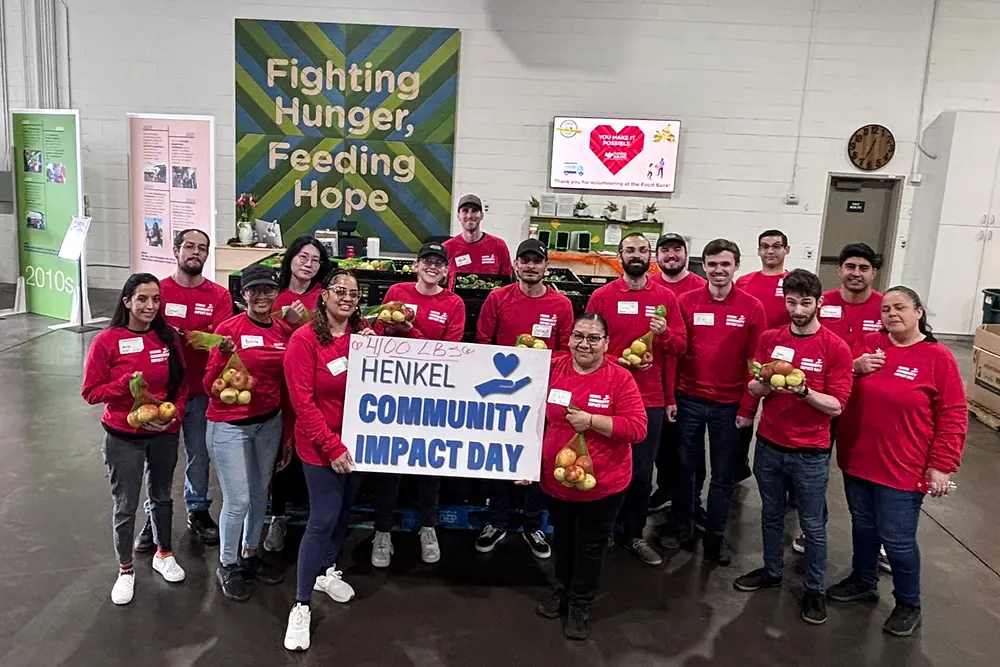 Group of Henkel employees posing