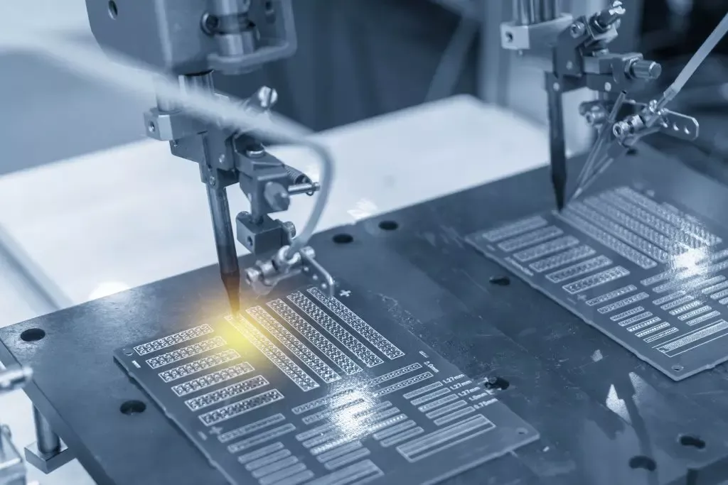 Semiconductor fabrication facilities are essential to our everyday way of life – but they are heavy energy and water users with a large carbon footprint. semiconductor being made