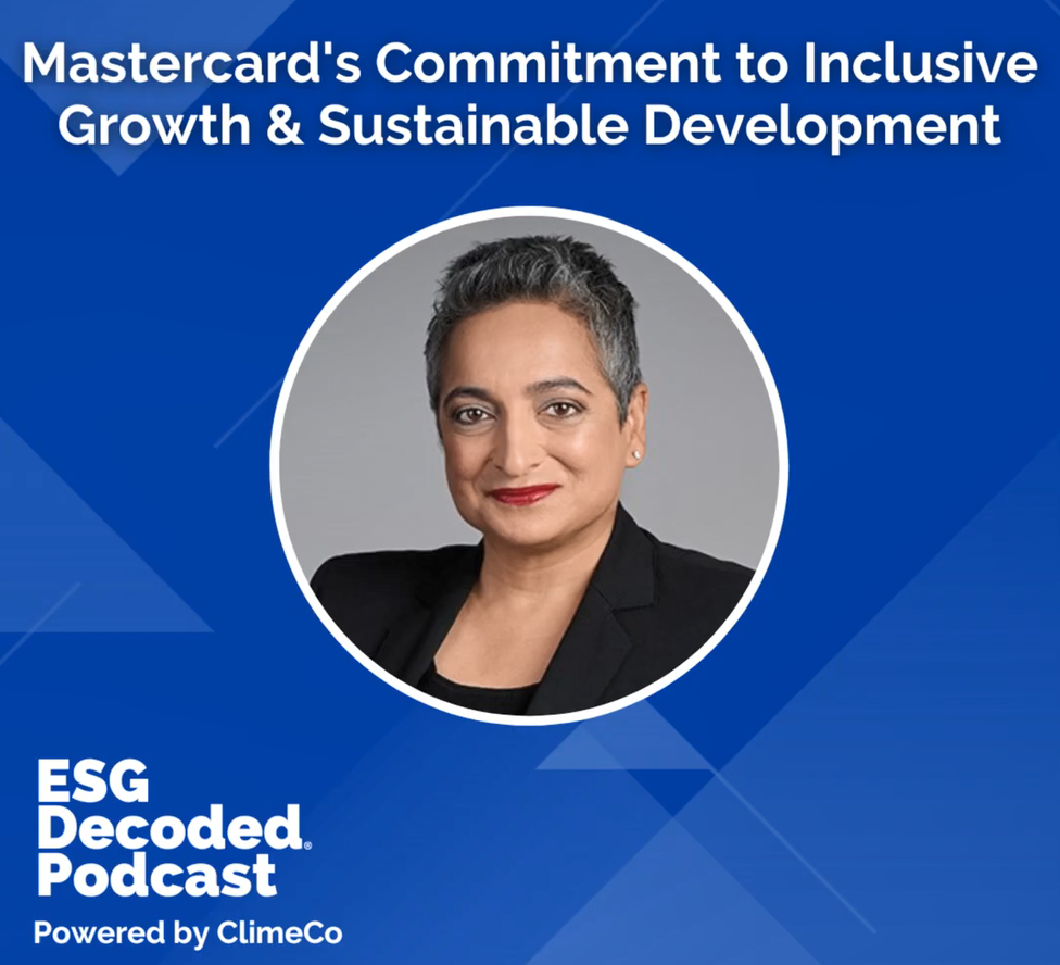 Multimedia courtesy of ESG Decoded Podcast Shamina Singh and "ESG Decoded Podcast"