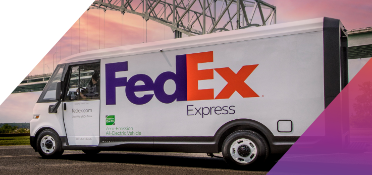 FedEx express truck.