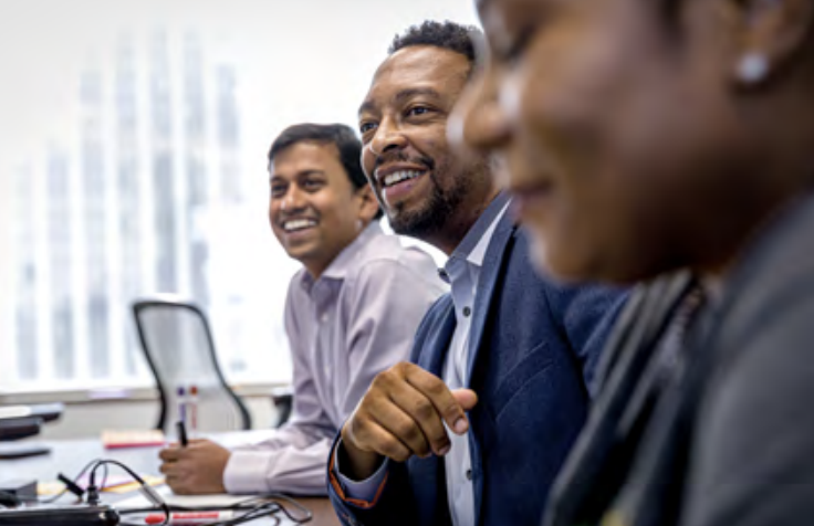 Focus group smiling 