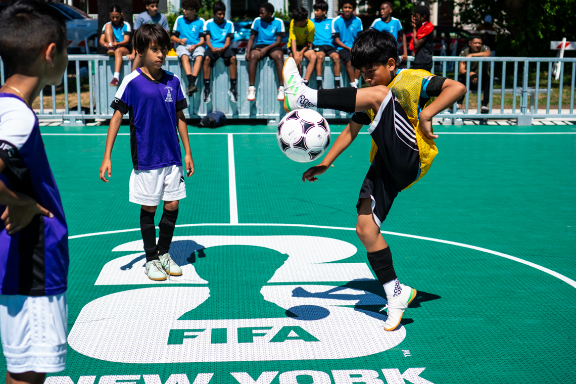 people playing soccer