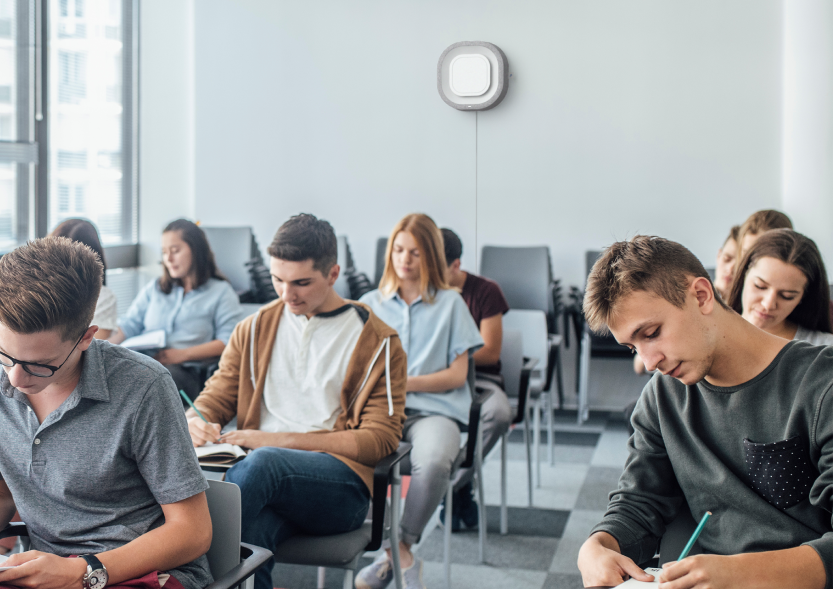 Students in a classroom