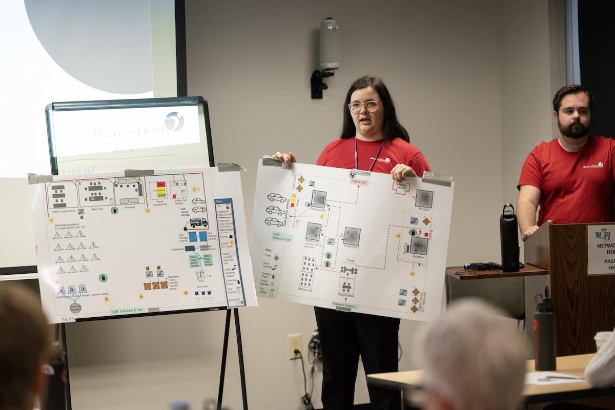 people giving a presentation
