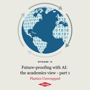 "Future-proofing with AI: the academics view - part 1" with drawing of globe