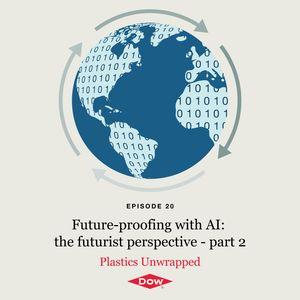 "Future-proofing with AI: the futurist perspective - part 2" with drawing of globe