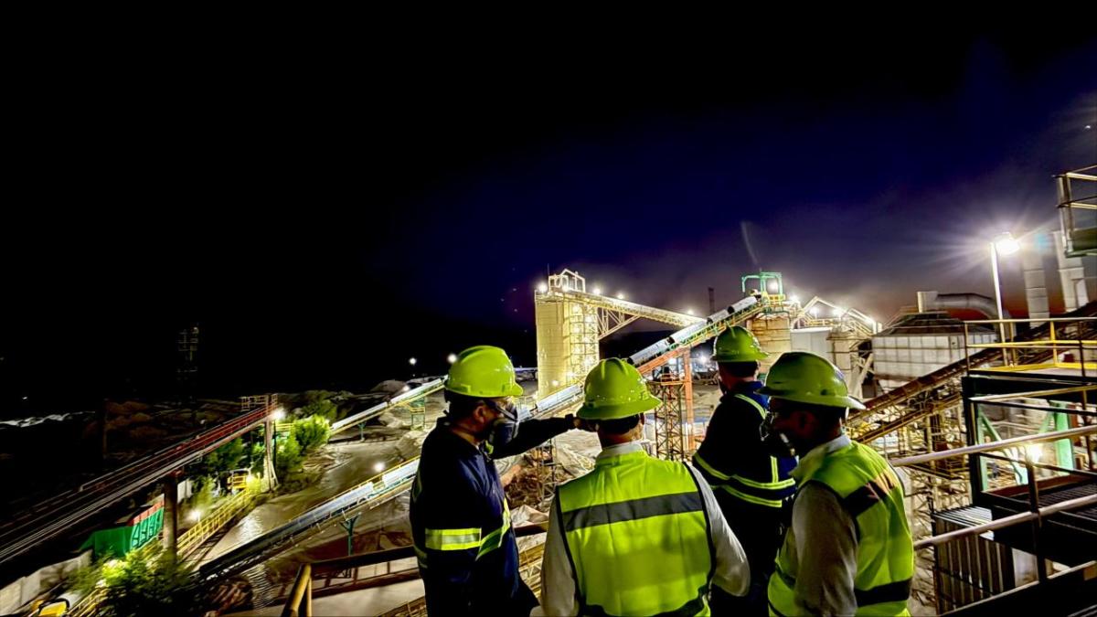 Workers at night
