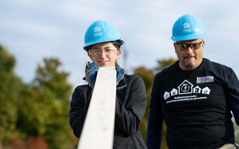 Habitat for Humanity volunteers