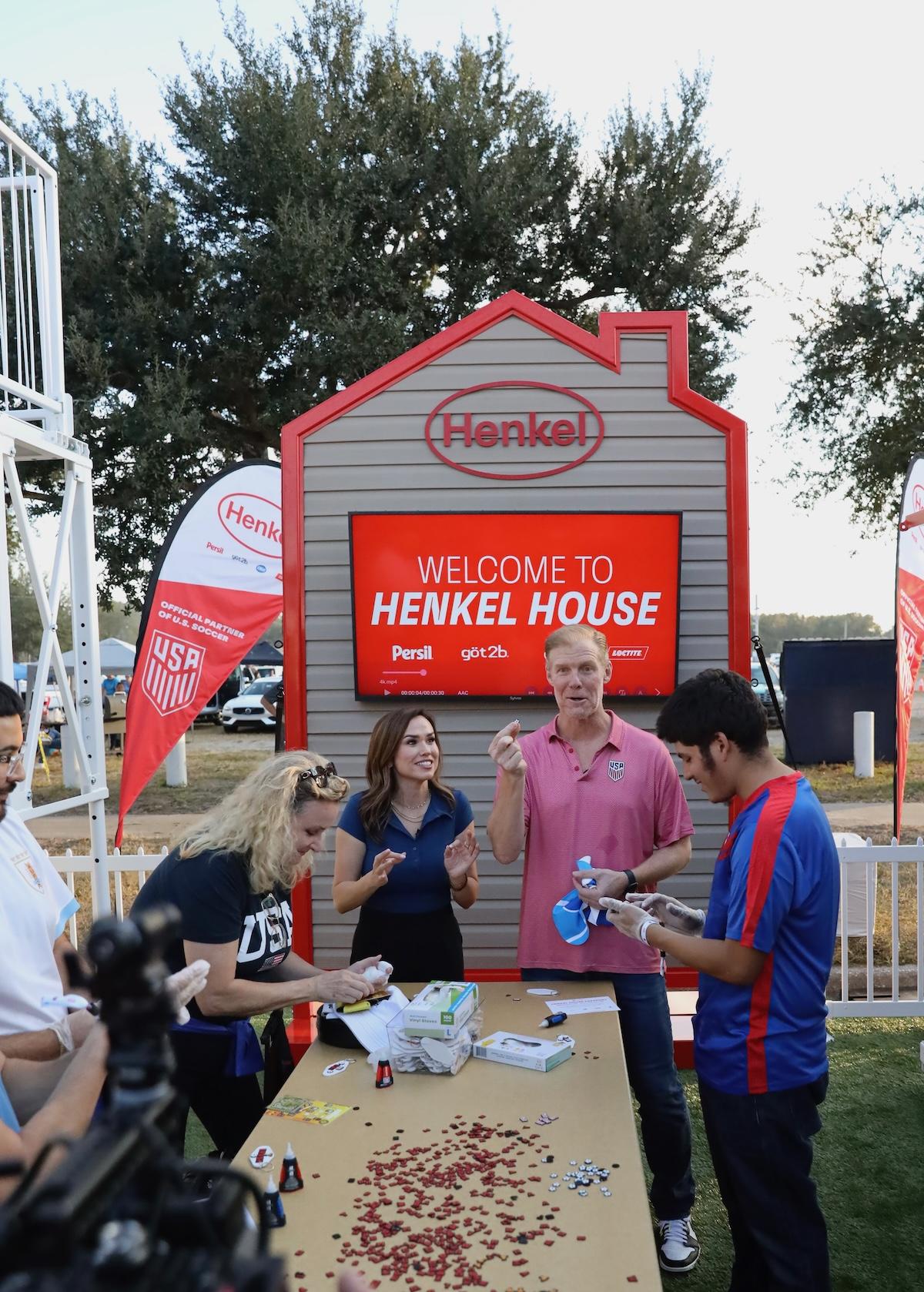 Alexi Lalas at event with others