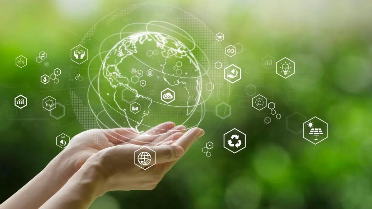 Innovations in cloud ERP and AI are uniquely positioned to help businesses navigate complexity, track progress, and turn sustainability from a challenge into a competitive advantage. getty. Image courtesy of Forbes hands holding imaginary drawing of earth