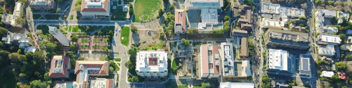 Aerial view of buildings