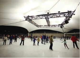 In just eight months, Crown Center replaced its entire Ice Terrace cooling system to open on time for its 45th year of welcoming skaters, complete with the anniversary logo emblazoned on the ice.