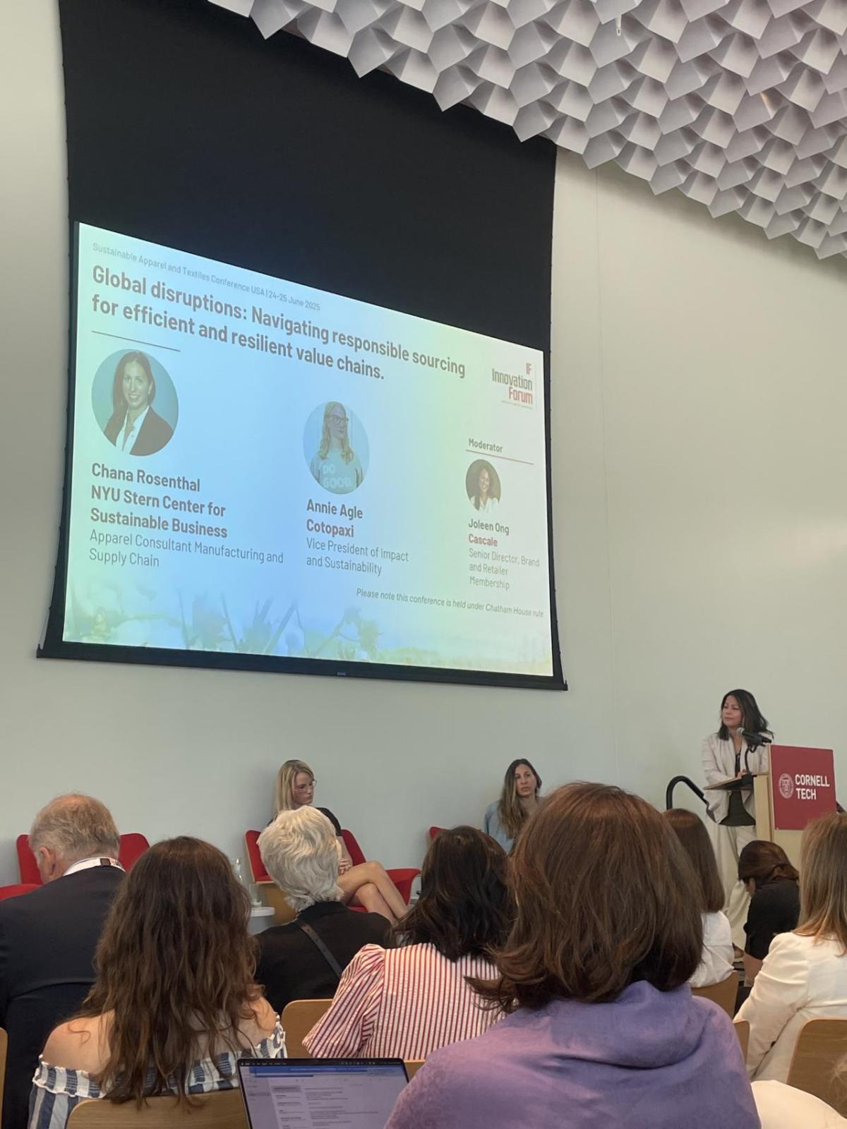 Joleen Ong senior director of brand and retailer membership at Cascale at Innovation Forum New York