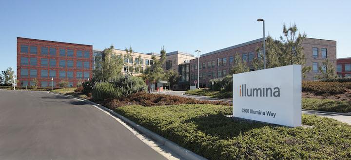 Illumina Campus in San Diego seen from the outside.