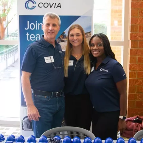 Covia employees standing together