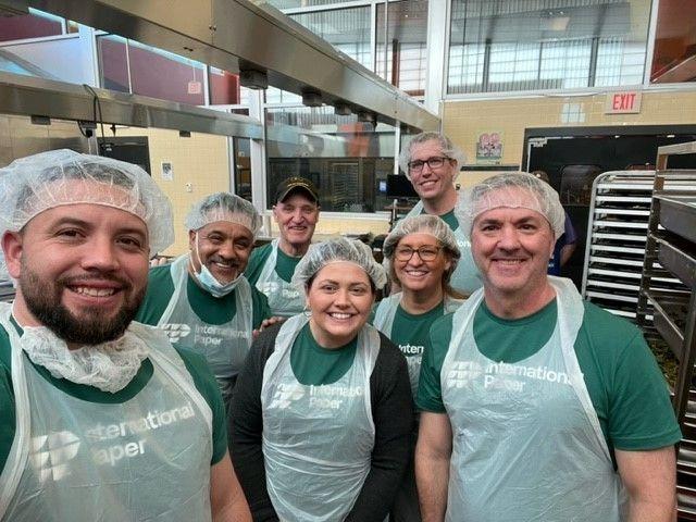 East region plant general managers and Richmond recycling sales reps volunteered for Feed More at the Bayard Community Kitchen in Richmond, Virginia