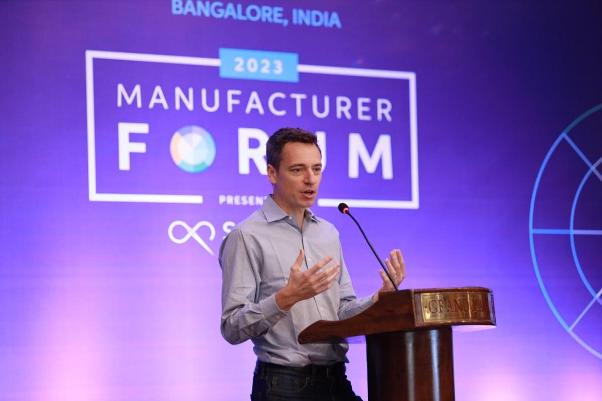 Jeremy Lardeau, vice president Higg Index at the SAC, at the Manufacturer Forum, Bangalore, India