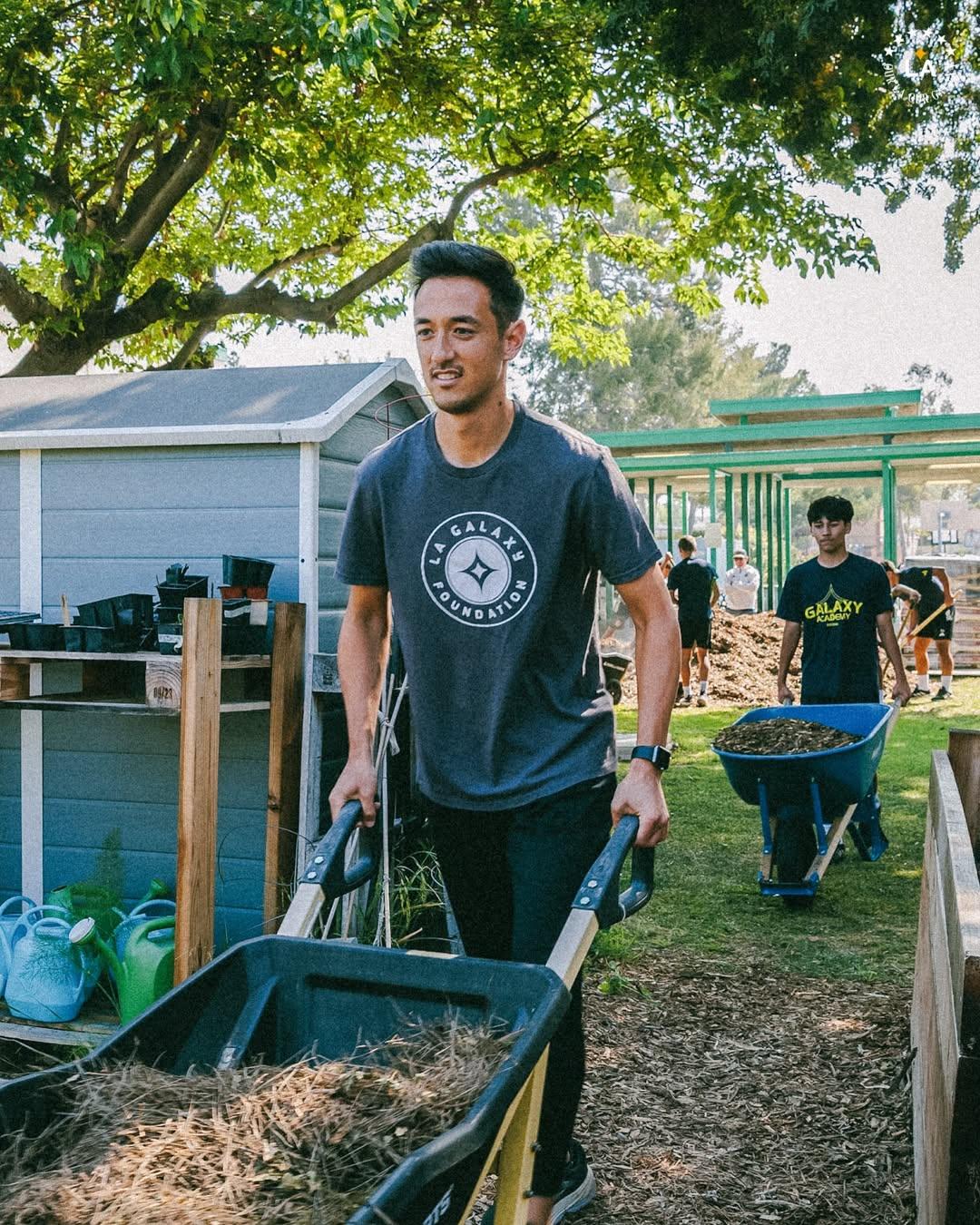 The beautification project helped transform the outdoor space into a more accessible and educational garden for students.