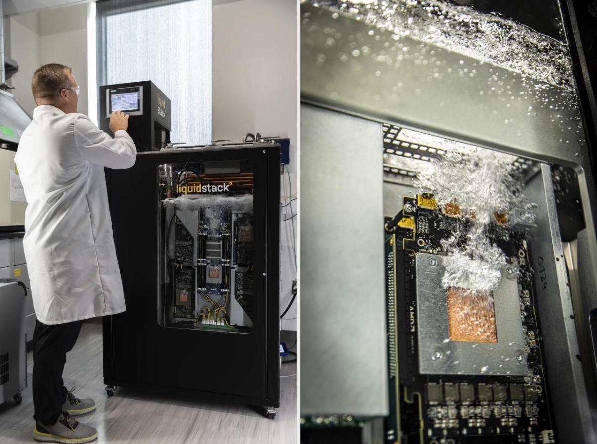 liquid cooling system in Chemours lab