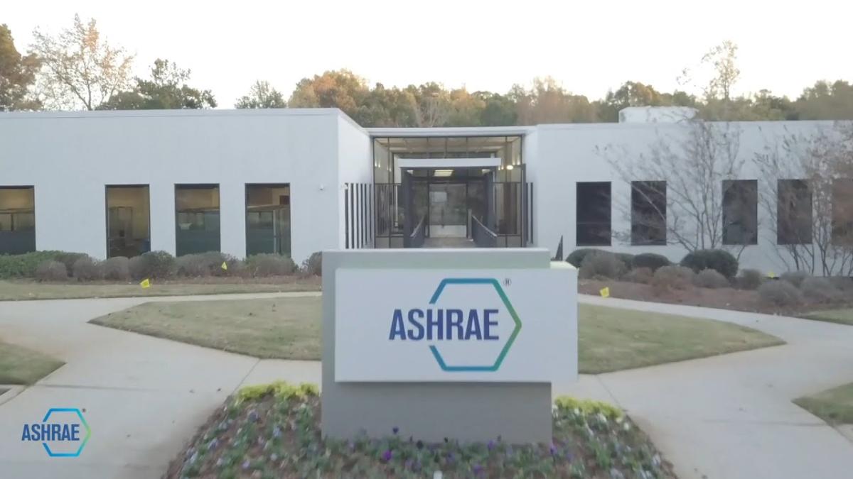 Ashrae sign outside an office building