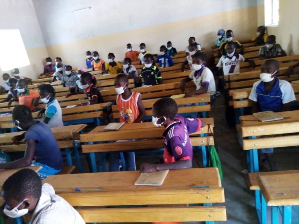 Konkourona children in a classroom