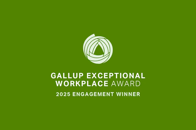 Gallup Exceptional Workplace Award 2025 Engagement Winner logo