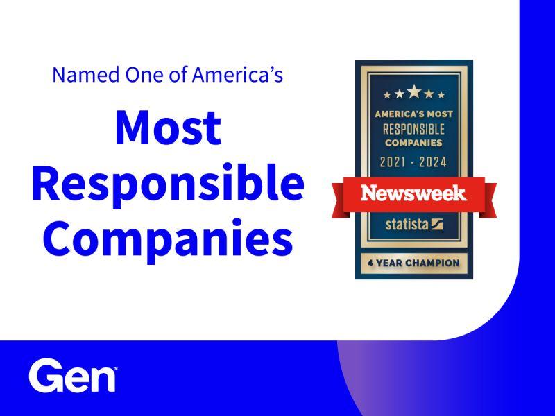 Newsweek Most Responsible Companies award badge