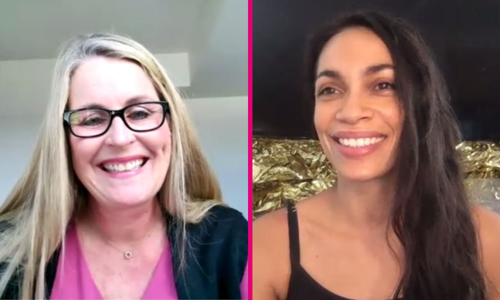 T-Mobile's EVP and Chief Human Resources Officer Deeanne King is joined by actress and activist Rosario Dawson for the company's Talking with Trailblazers guest-speaker series.