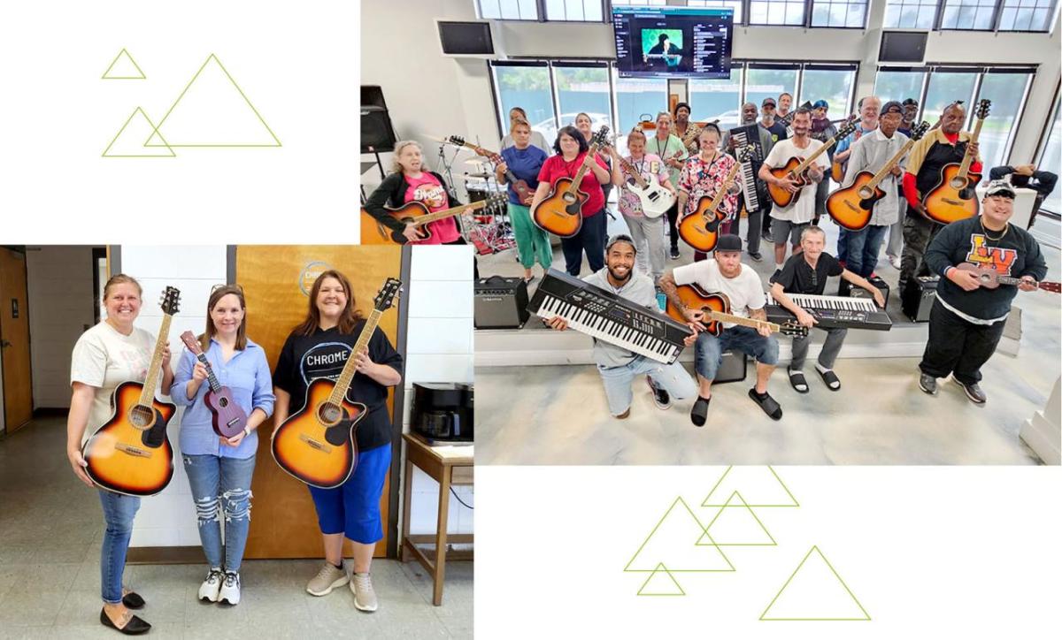 Collage of musicians