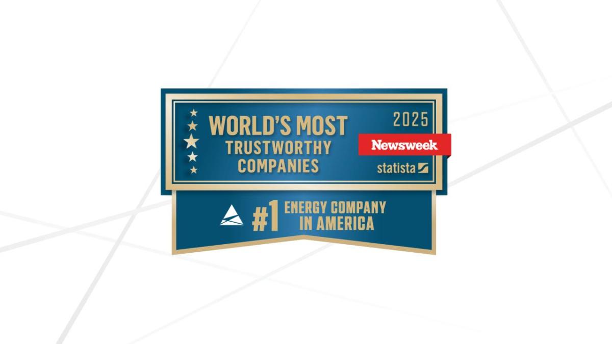 "World's Most Trustworthy Company Newsweek" logo