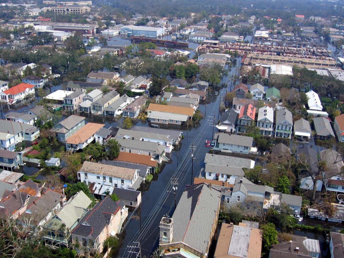 flooded city streets